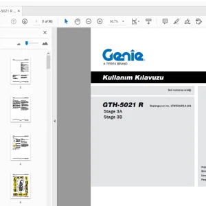 Genie GTH-5021 R Stage 3A Stage 3B Kullanım Kılavuzu 57.0009.0665_12 - PDF