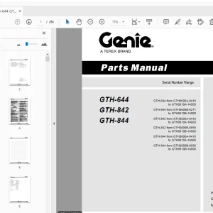 Genie GTH-644 GTH-842 GTH-844 Parts Manual 97486 - PDF DOWNLOAD