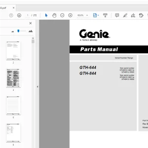 Genie GTH-644 GTH-844 Parts Manual 226648 - PDF DOWNLOAD
