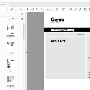 Genie Lift Bruksanvisning 1314200SW - PDF DOWNLOAD
