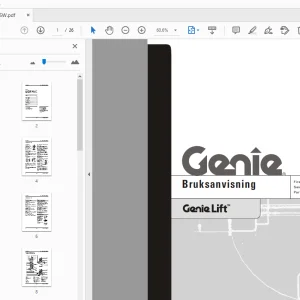 Genie Lift Bruksanvisning 35566SW - PDF DOWNLOAD