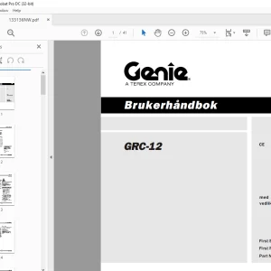 Genie Lift GRC-12 Brukerhandbok 133136 - PDF DOWNLOAD