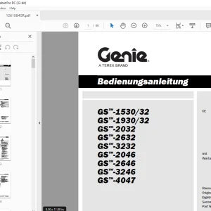 Genie Lift GS-1530/32 CE & GS-1930/32+ Bedienungsanleitung PDF