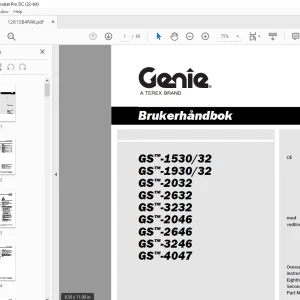 Genie Lift GS-1530/32 CE GS-1930/32 GS-2032 GS-2632 GS-3232  Brukerhåndbok