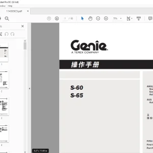 Genie Lift S-60 S-65 操作手册 114305 - PDF DOWNLOAD