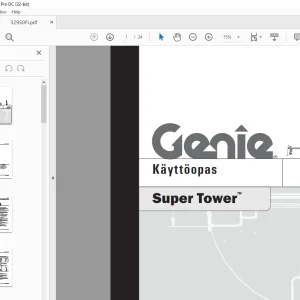 Genie Lift Super Tower Käyttöopas - PDF DOWNLOAD