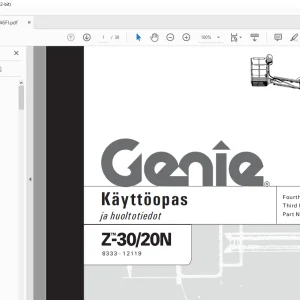 Genie Lift Z-30/20N Käyttöopas 1000046 - PDF DOWNLOAD