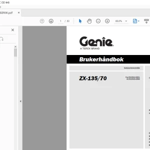 Genie Lift ZX-13570 Brukerhåndbok - PDF DOWNLOAD  (Norwegian)