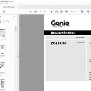 Genie Lift ZX-135/70 Brukerhåndbok 1258936 - PDF DOWNLOAD