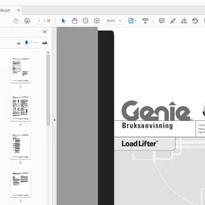 Genie Load Lifter Bruksanvisning 82299SW - PDF DOWNLOAD