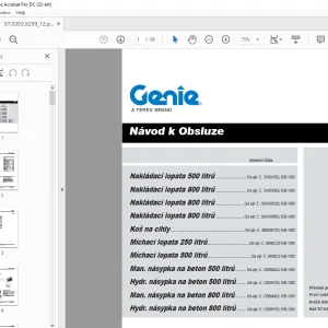 Genie Nakládací lopata 500 litrů Návod k Obsluze - PDF DOWNLOAD