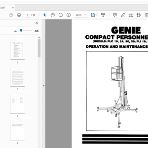 Genie PLC 19,24,30,36; PLI 19,24,30 OPERATION & MAINTENANCE MANUAL - PDF