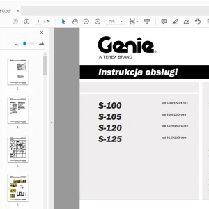 Genie S-100 S-105 S-120 S-125 Instrukcja obsługi 1261388PO - PDF DOWNLOAD