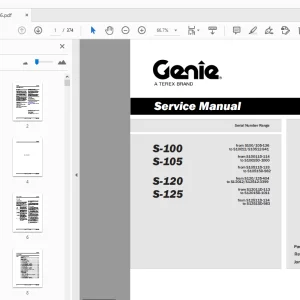 Genie S-100 S-105 S-120 S-125 Service Manual 102916 - PDF DOWNLOAD