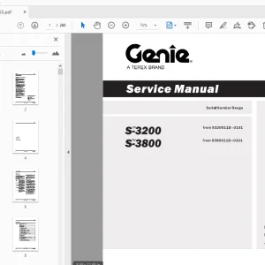 Genie S-3200 S-3800 Service Manual 226055 - PDF DOWNLOAD