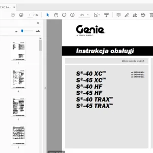 Genie S-40/S-45 (XC/HF/TRAX) Instrukcja obsługi - PDF Download