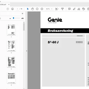 Genie S-60 J Bruksanvisning 1283765SW - PDF DOWNLOAD
