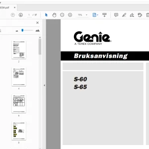 Genie S-60 S-65 Bruksanvisning 114306SW - PDF DOWNLOAD