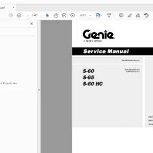 Genie S-60 S-65 S-60 HC Service Manual 77828 - PDF DOWNLOAD
