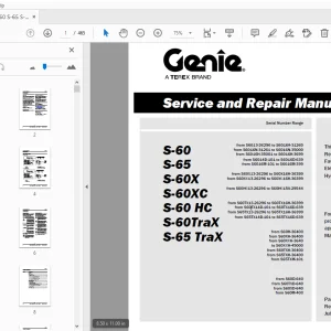 Genie S-60 S-65 S-60X S-60XC S-60 HC S-60TraX S-65 TraX Service Manual - PDF