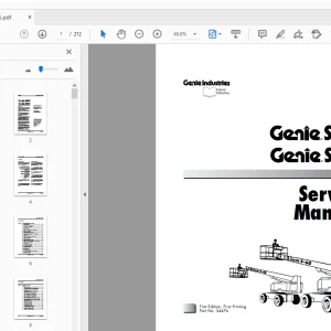 Genie S-60 S-65 Service Manual 34476 - PDF DOWNLOAD