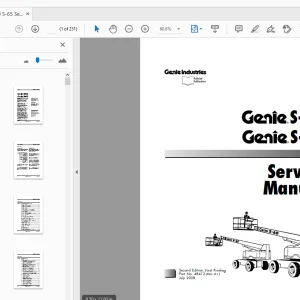 Genie S-60 S-65 Service Manual 48412 - PDF DOWNLOAD