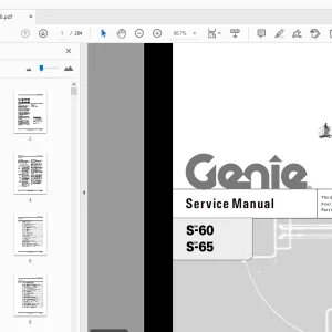 Genie S-60 S-65 Service Manual 65196 - PDF DOWNLOAD