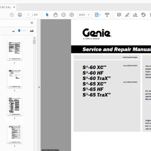 Genie S-60 XC S-60 HF S-60 TraX S-65 XC S-65 HF S-65 TraX Service Manual - PDF