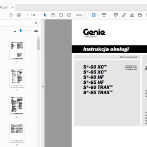Genie S-60 S-65 XC HF TraX Instrukcja Obslugi PDF Download