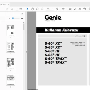 Genie S-60 S-65 XC HF TRAX Kullanim Kilavuzu PDF Download