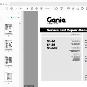 Genie S-80 S-85 S-80X Service & Repair Manual 1269074 - PDF DOWNLOAD