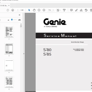 Genie S-80 S-85 Service Manual 122149 - PDF DOWNLOAD