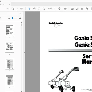 Genie S-80 S-85 Service Manual 52270 - PDF DOWNLOAD