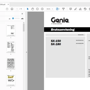Genie SX-150 SX-180 Bruksanvisning 1262336SW - PDF DOWNLOAD