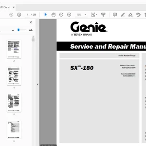 Genie SX-180 Service & Repair Manual 1268497 - PDF DOWNLOAD