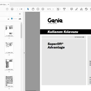 Genie Superlift Advantage Kullanım Kılavuzu 1314199TR - PDF DOWNLOAD