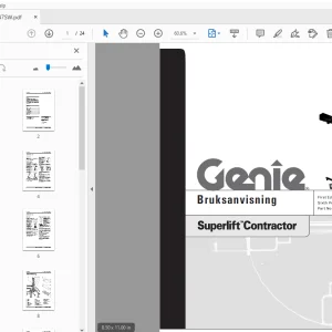 Genie Superlift Contractor Bruksanvisning 33547SW - PDF DOWNLOAD
