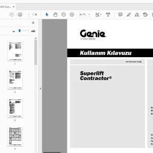 Genie Superlift Contractor Kullanım Kılavuzu 1314196TR - PDF DOWNLOAD
