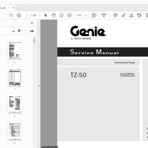 Genie TZ-50 Service Manual 84577 - PDF DOWNLOAD