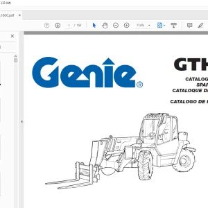 Genie Telehandler GTH-3517 SPARE PARTS CATALOGUE Manual - PDF DOWNLOAD