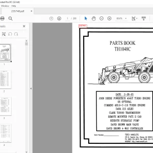 Genie Telehandler THI048C PARTS BOOK Manual 235748 - PDF DOWNLOAD