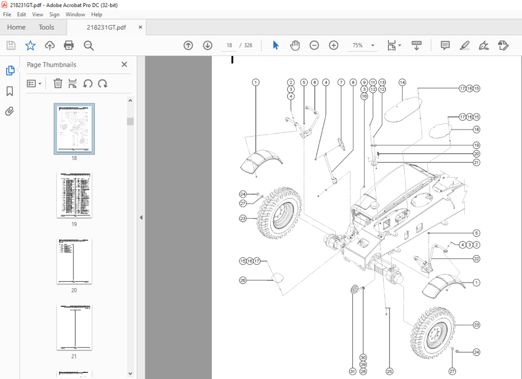 Genie Telehandlers GTH-844 Parts Manual 218231GT - PDF DOWNLOAD ...