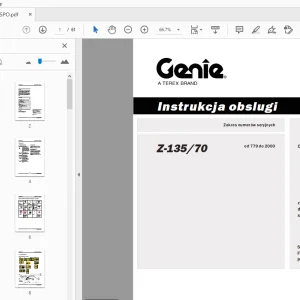 Genie Z-135/70 Instrukcja obslugi 114475PO - PDF DOWNLOAD