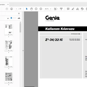 Genie Z-34/22 IC Kullanım Kılavuzu 1297940TR - PDF DOWNLOAD