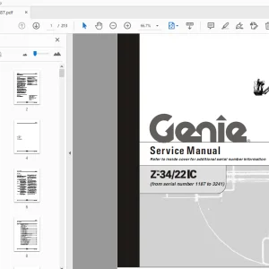 Genie Z-34/22 IC Service Manual 119987 - PDF DOWNLOAD