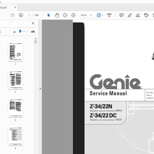 Genie Z-34/22N Z-34/22 DC Service Manual 36540 - PDF DOWNLOAD