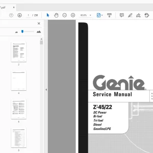 Genie Z-45/22 Service Manual 31497 - PDF DOWNLOAD