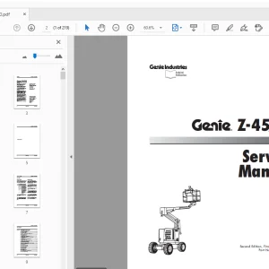 Genie Z-45/22 Service Manual 32960 - PDF DOWNLOAD