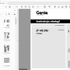 Genie Z-45/25J IC Power Instrukcja obsługi 1311642PO - PDF DOWNLOAD