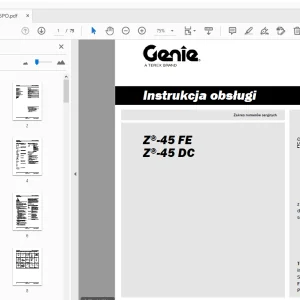 Genie Z-45 FE Z-45 DC Instrukcja obsługi 1315865PO - PDF DOWNLOAD